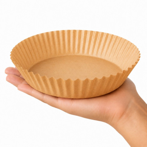 Moule à friture rond kraft sans trous  H45mm