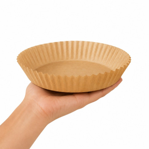 Moule à friture rond kraft sans trous  H45mm