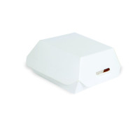 Mini boîte burger en carton blanc 98x95mm H50mm