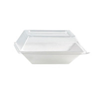 Couvercle dôme rectangulaire transparent en plastique PET  132x132mm H31mm