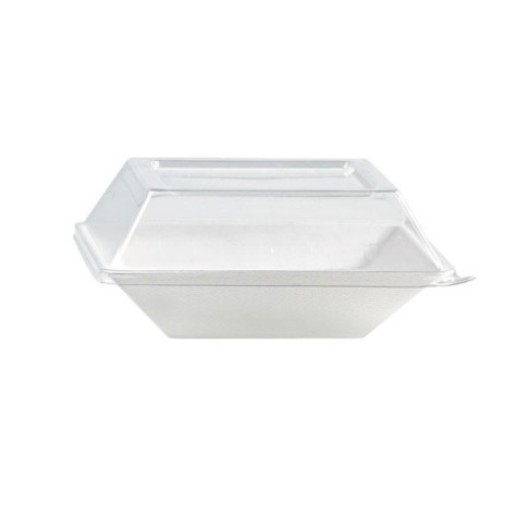 Couvercle dôme rectangulaire transparent en plastique PET  132x132mm H31mm