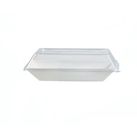 Couvercle dôme rectangulaire transparent en plastique PET  180x133mm H30mm
