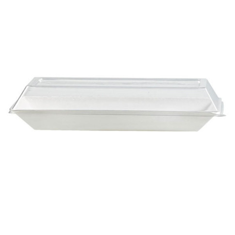 Couvercle dôme rectangulaire transparent en plastique PET  262x132mm H33mm