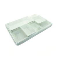 Plateau repas pulpe 5 pièces  410x280mm H50mm