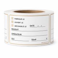 Étiquette dlc primaire et secondaire 70x40mm