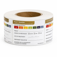 Étiquette plats témoins 70x40mm