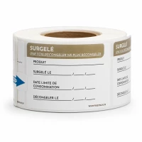 Etiquette permanente pour surgelé  70x40mm
