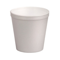 Pot plastique PS blanc isotherme    500ml