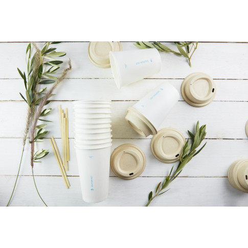 Gobelet AirCup en carton blanc  H60mm 90ml