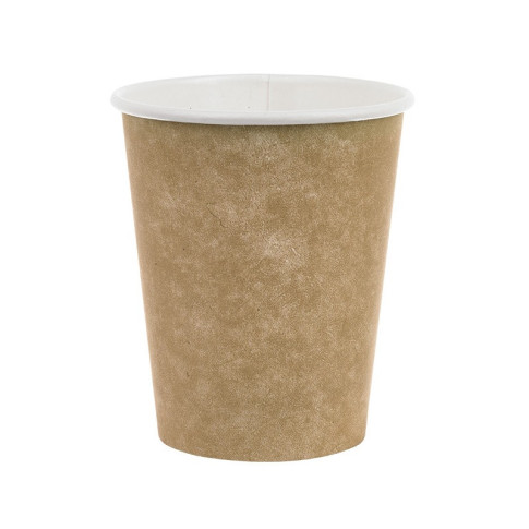 Gobelet blanc imprimé kraft   H111mm 340ml