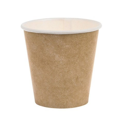 Gobelet blanc imprimé kraft   H80mm 180ml