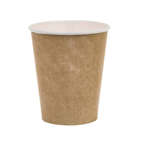 Gobelet blanc imprimé kraft   H89mm 230ml