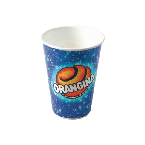 Gobelet carton Orangina  H120mm 300ml