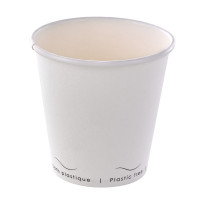 Gobelet Eden blanc en carton sans plastique, Waterbased  H86mm 300ml