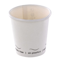 Gobelet Eden blanc en carton sans plastique, Waterbased  H56mm 72ml