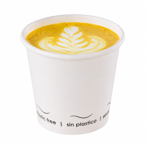 Gobelet Eden blanc en carton sans plastique, Waterbased  H56mm 72ml