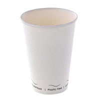 Gobelet Eden blanc en carton sans plastique, Waterbased  H91mm 200ml