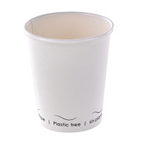 Gobelet Eden blanc en carton sans plastique, Waterbased  H92mm 230ml
