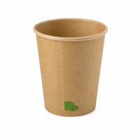 Gobelet Zen en carton kraft brun  H136mm 460ml