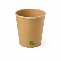 Gobelet Zen en carton kraft brun  H79mm 180ml