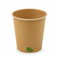 Gobelet Zen en carton kraft brun  H92mm 230ml