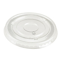 Couvercle plat transparent en plastique PET