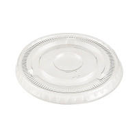 Couvercle plat transparent en plastique PET  H10mm