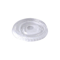 Couvercle plat transparent en plastique PET  H9mm