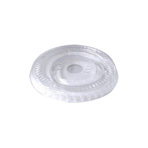 Couvercle plat transparent en plastique PET  H9mm