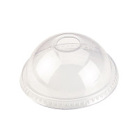 Couvercle PET transparent dôme   H45mm
