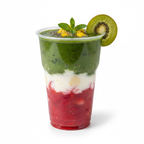 Pot dessert PET "FINESSE" transparent  H121,7mm 350ml