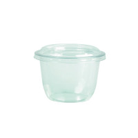 Pot à dessert en plastique PET transparent  H114mm 500ml