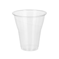 Pot à dessert transparent en plastique PET  H88mm 270ml