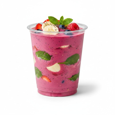 Pot dessert PET "FINESSE" transparent  H110mm 375ml