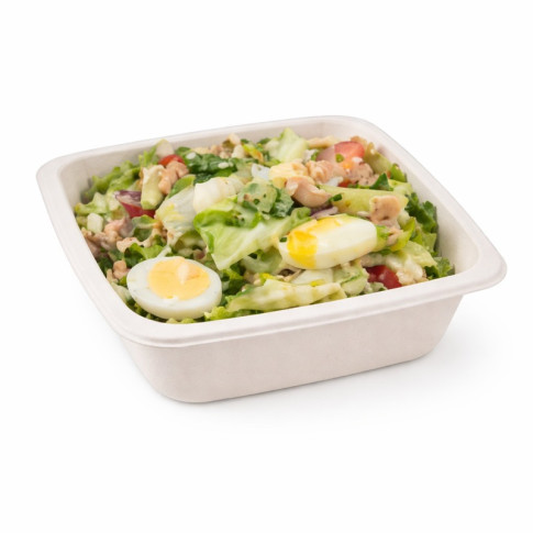 Barquette scellable pulpe laminée PLA "gastronorme" 1 /6 176x162mm H45mm 850ml