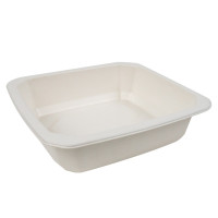 Barquette scellable pulpe laminée PLA "gastronorme" 1/6 176x162mm H45mm 850ml