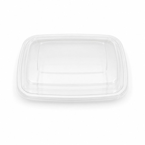 Couvercle dôme rectangulaire transparent en plastique PET 181x167mm H9mm