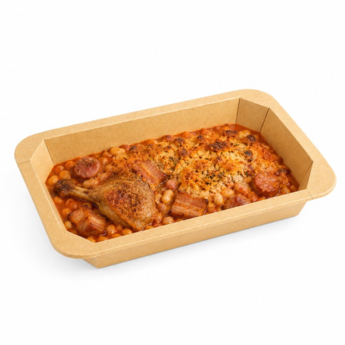 Barquettes GN 1/3 scellables en carton 325x172mm H48mm