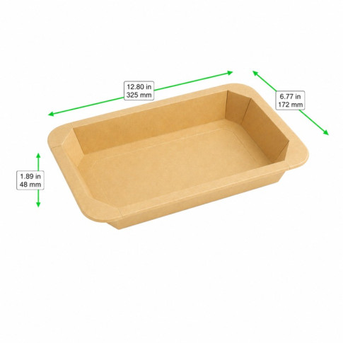 Barquettes GN 1/3 scellables en carton 325x172mm H48mm