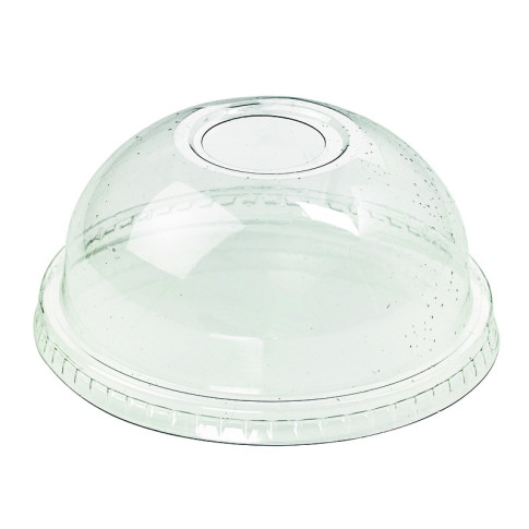 Couvercle PLA dôme transparent avec trou - FK-DLGC1220  H40mm