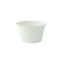 Pot à dessert blanc en pulpe de canne à sucre  H55mm 240ml