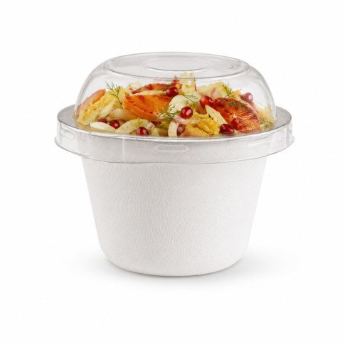 Couvercle dôme transparent en plastique PET  H28mm