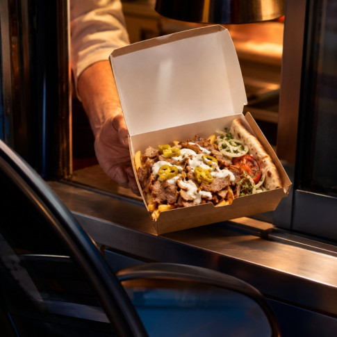 Boîte Kebab kraft Taille S 235x137mm H80mm