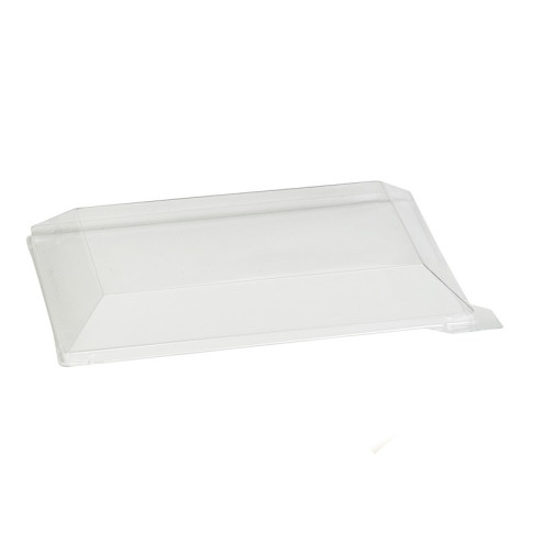 Couvercle dôme transparent en plastique PET pour mise en bouche Klarity 180x130mm H30mm