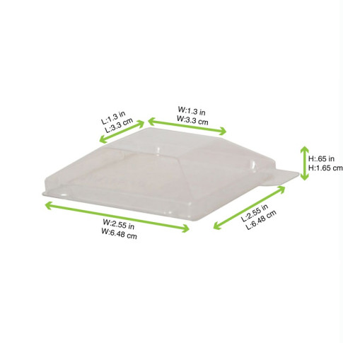 Couvercle PET "Klarity"  65x65mm