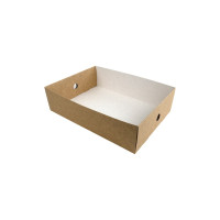 Plateau en carton kraft 305x220mm H82mm