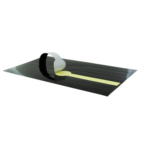 Etiquette autocollante noire  300x20mm