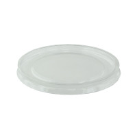 Couvercle dôme transparent en plastique PET avec trou croisillon pour pot Deli