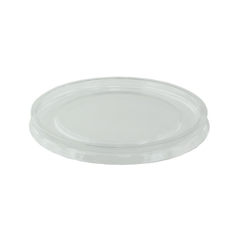 Couvercle dôme transparent en plastique PET avec trou croisillon pour pot Deli