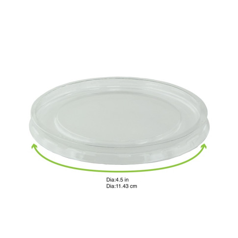 Couvercle dôme transparent en plastique PET avec trou croisillon pour pot Deli